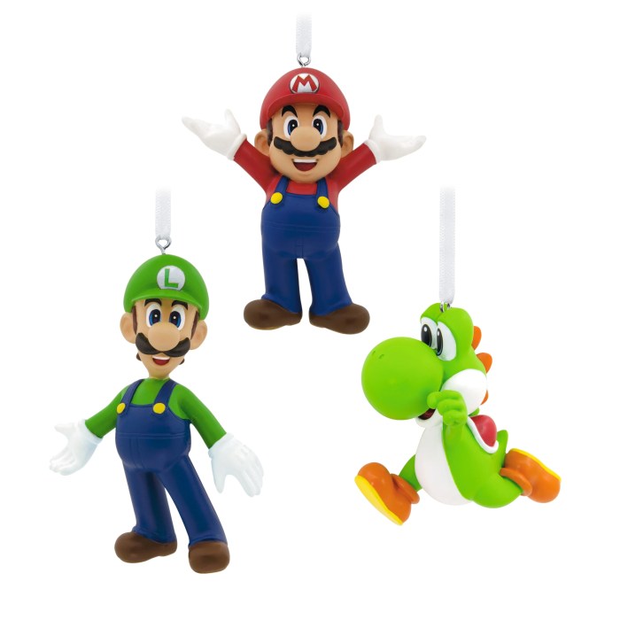 Super mario christmas ornament