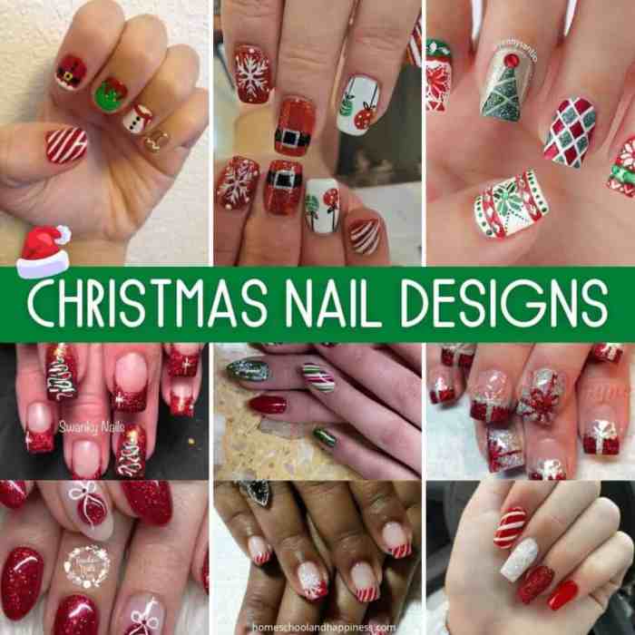 Christmas ornament nail designs