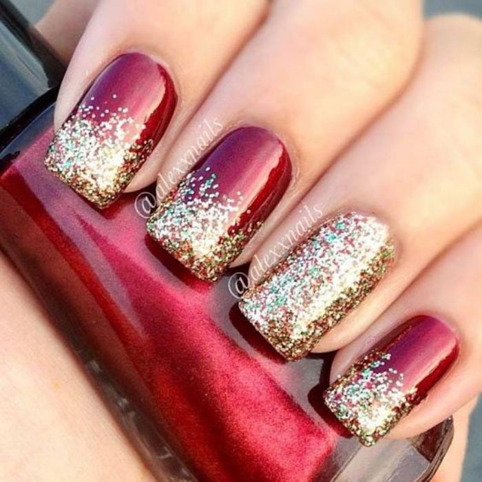 Christmas ornament nail designs