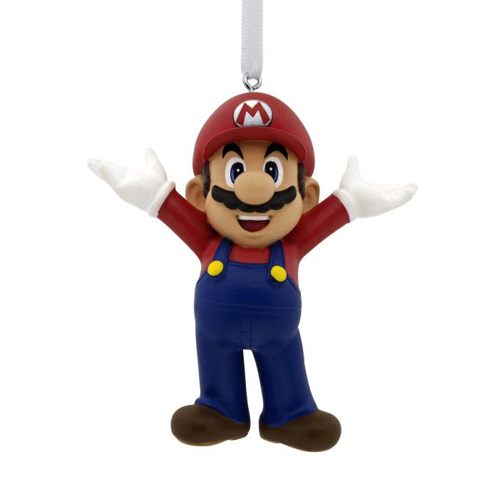 Super mario christmas ornament