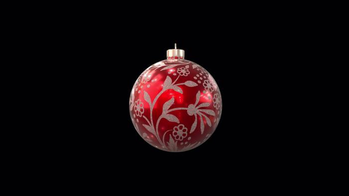 Turning a christmas ornament