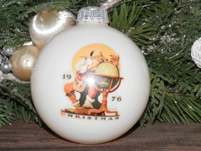 Norman rockwell christmas ornament